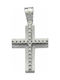 Mertzios.gr White Gold Cross 14K