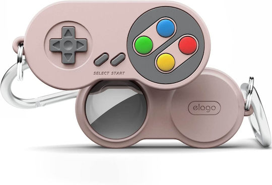 Elago W5 Schlüsselbund-Etui Silikon für AirTag Sand Pink