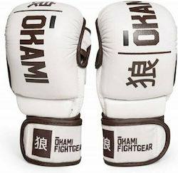 Okami Hi-Pro MMA Sparring Γάντια ΜΜΑ Λευκά