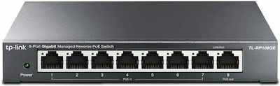 TP-LINK TL-RP108GE Managed L2 PoE Switch with 8 Gigabit (1Gbps) Ethernet Ports