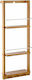 Relaxdays Wall Mounted Bathroom Shelf Bamboo with 3 Shelves 28.5x10x70cm
