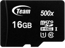 TeamGroup 500x microSDHC 16GB Klasse 10 U1 UHS-I mit Adapter