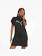 Puma Graphic Sommer Mini T-Shirt Kleid Schwarz