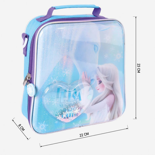 Cerda Frozen Kids' Lunch Bag Handbag Light Blue 22x8x23cm