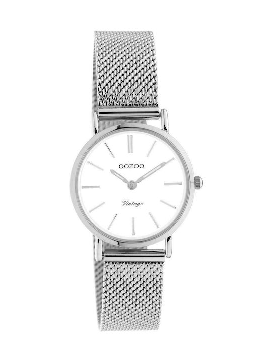 Oozoo Vintage Uhr mit Silber Metallarmband