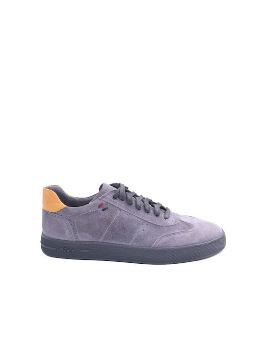 AK men's leather suede sneaker grey