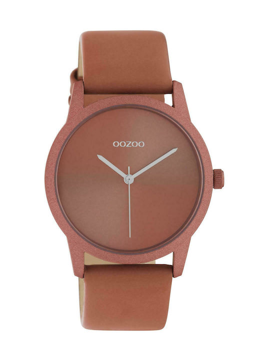 Oozoo Timepieces Damen Uhr mit Braun Lederarmband