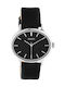 Oozoo Timepieces Ceas de Damă cu Negru Curea din Piele
