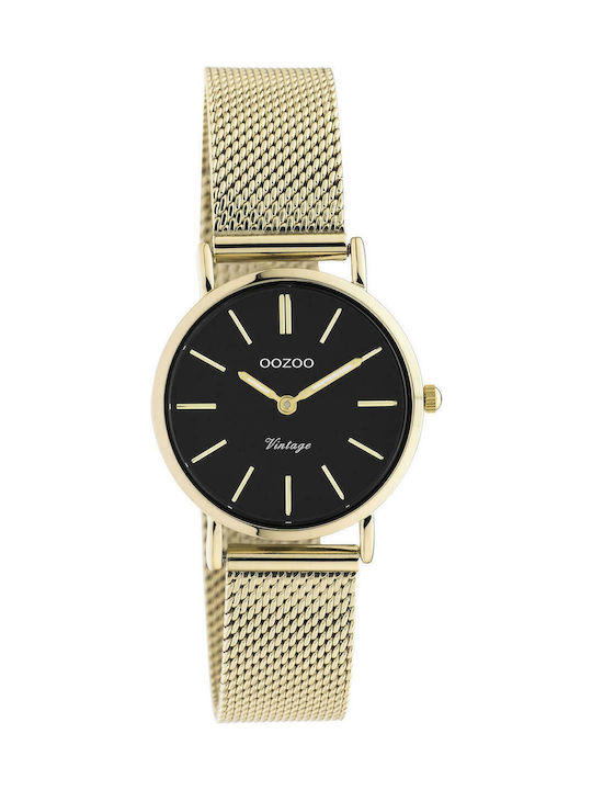 Oozoo Vintage Women's Watch with Gold Metal Bra...