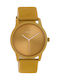 Oozoo Timepieces Damen Uhr mit Gelb Lederarmband