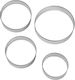 Wilton Metallic Round-Shaped Cookie Cutter 4pcs