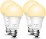 TP-LINK Smart Λάμπες LED για Ντουί E27 Θερμό Λευκό 806lm Dimmable 4τμχ