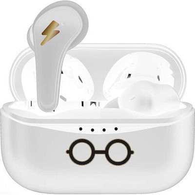 OTL Harry Potter In-ear Bluetooth Handsfree Earphones with Charging Case Whitά