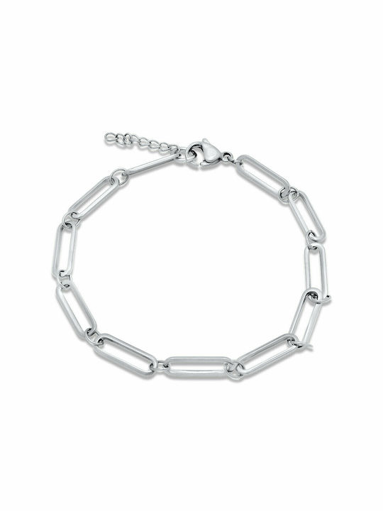 Raquel Silver Bracelet 4MM Stainless steel bracelet 316L 15-16 cm