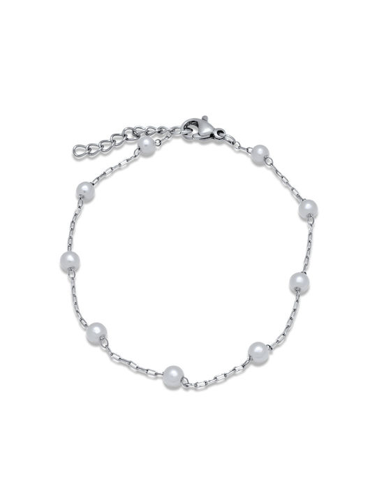 Aurore Silver Bracelet 4MM Stainless steel bracelet 316L 20-21 cm