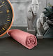 Cokitex Sheet for Single Bed with Elastic 110x200+25cm. Angel Dusty Pink