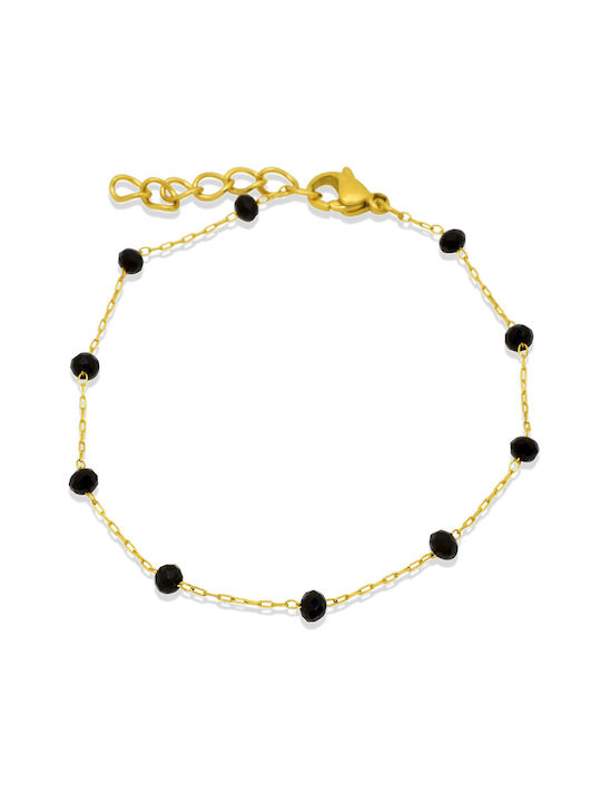 Perlita Gold Bracelet 3MM Βραχιόλι από ανοξείδωτο ατσάλι 316L 21-22 cm