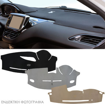 Husă Tablou de Bord Auto Tesatura fără emblemă pentru Peugeot 208 (II) / Peugeot 2008 (II) Small Country Negru Culoare