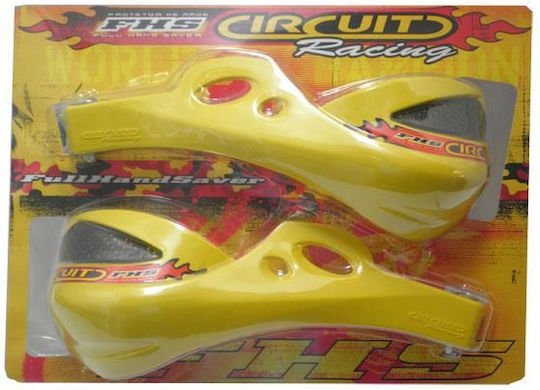 Circuit Προστατευτικές Χούφτες Μηχανής Circuit σε Κίτρινο χρώμα