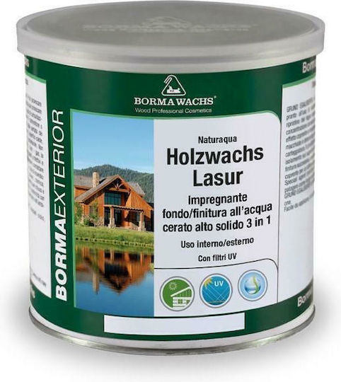 Borma Wachs Naturaqua Holz Lasur Wasser 58 Palisanderholz Matt 2.5Es