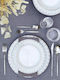 Ionia Geometry Beige Porcelain Dinnerware Set 20pcs