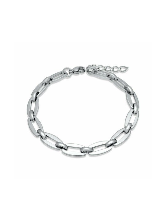 Cuore Silver Bracelet 7MM Βραχιόλι από ανοξείδωτο ατσάλι 316L 24-25 cm