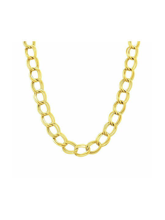 Gamora Chain Gold 7MM Αλυσίδα λαιμού από ανοξείδωτο ατσάλι 316L 40 cm