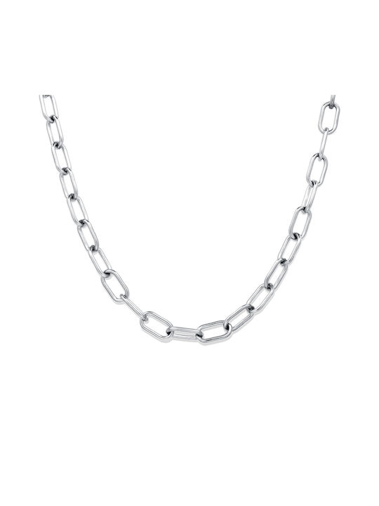 Romeo Kette Silber 7MM Edelstahl Kette 316L 40 cm