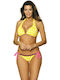 Iris Amarillis Set Bikini Τριγωνάκι Push Up Πουά Κίτρινο