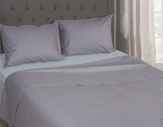 Kipper Duvet Cover Set Single with Pillowcase 160x240 Rainbow Grey
