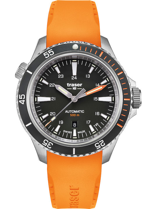 Traser Diver Herrenuhr 46mm Automatisch mit Ora...