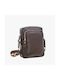 Bartuggi Leder Herrentasche Schulter / Crossbody Braun