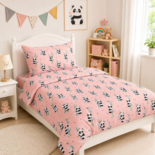 Astron Italy Kids Duvet Cover Single Pink Set