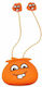 Jellie Monster Orange YLFS-01 In-ear Handsfree Ακουστικά με Βύσμα 3.5mm Πορτοκαλί