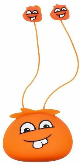 Jellie Monster Orange YLFS-01 In-ear Handsfree Ακουστικά με Βύσμα 3.5mm Πορτοκαλί