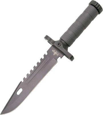 Amont Third Knife Survival Gray with Blade made of Stainless Steel in Sheath