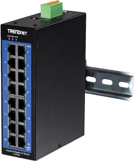 Trendnet TI-G160I Managed L2 Switch με 16 Θύρες Gigabit (1Gbps) Ethernet