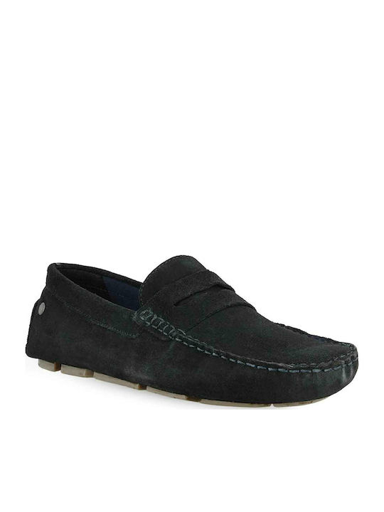 Suede Ανδρικά Μοκασίνια σε Μπλε Χρώμα