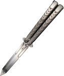 Amont Third Butterfly Knife Silver with Blade made of Stainless Steel