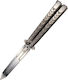 Amont Third Butterfly Knife Silver with Blade made of Stainless Steel