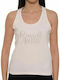 Russell Athletic Women's Athletic Cotton Blouse Sleeveless White