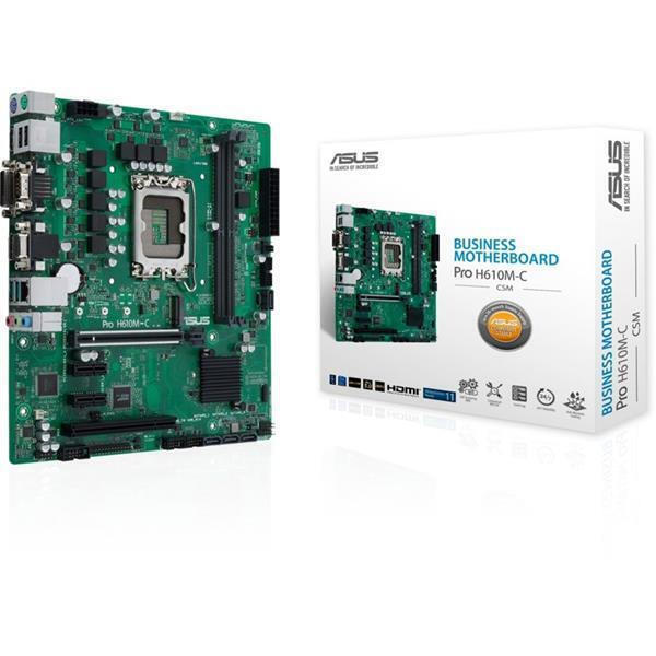 Asus Pro H610M-C D4-CSM Motherboard Micro ATX με Intel 1700 Socket (90MB1A30-M0EAYC)