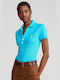 Ralph Lauren Women's Polo Shirt Short Sleeve Turquoise