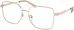 Michael Kors Women's Butterfly Prescription Eyeglass Frames Rose Gold MK3056 1108