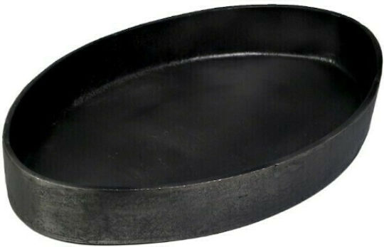 InTheBox Oko Metall Oval Serviertablett in Schwarz Farbe 47.5x29.5x6cm 022447 1Stück