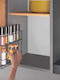 Metaltex Επιτραπέζια Βάση Lava Therm In&Out Μεταλλική 28x6x22εκ. Μαύρη