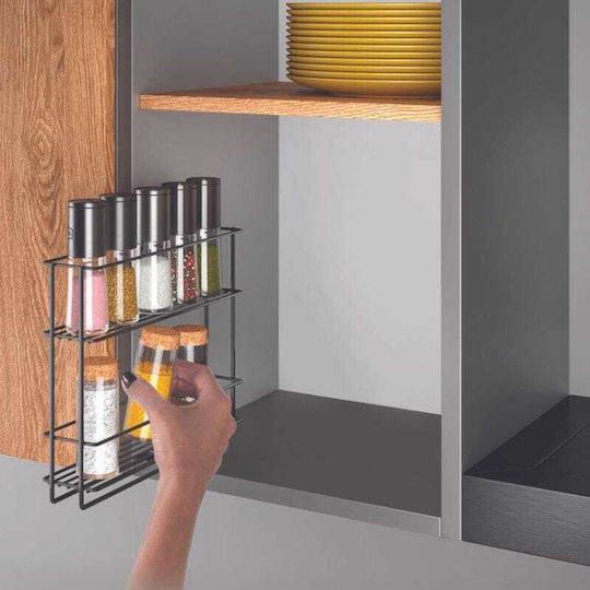 Metaltex Настолна Стойка Lava Therm In&Out Металик 28x6x22см Черна