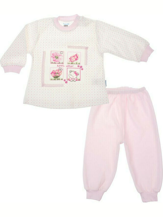 Hoppidik Kids Clothing Sets with Ecru Pants 3 Pieces