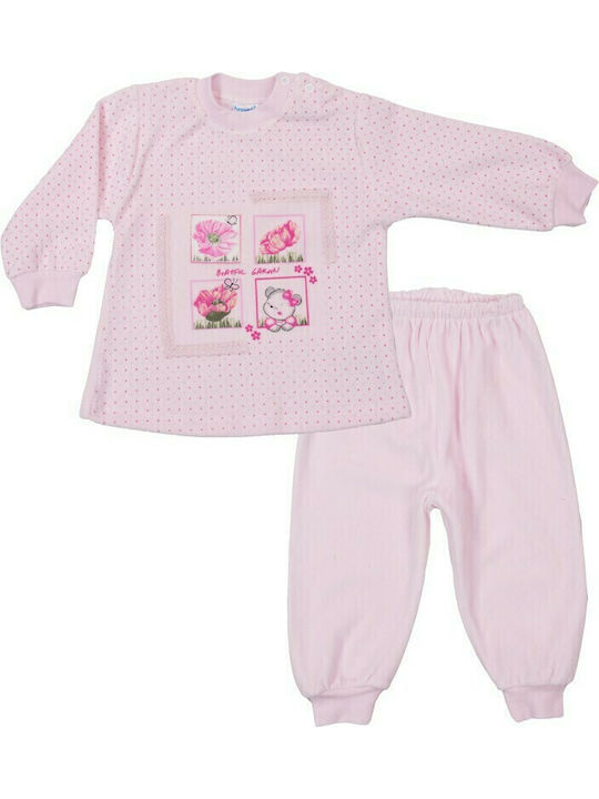 Hoppidik Kids Clothing Set with Pink Pants 2 Pieces