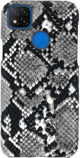 Vennus Wild Umschlag Rückseite Kunststoff Black / Grey (Redmi 9C)